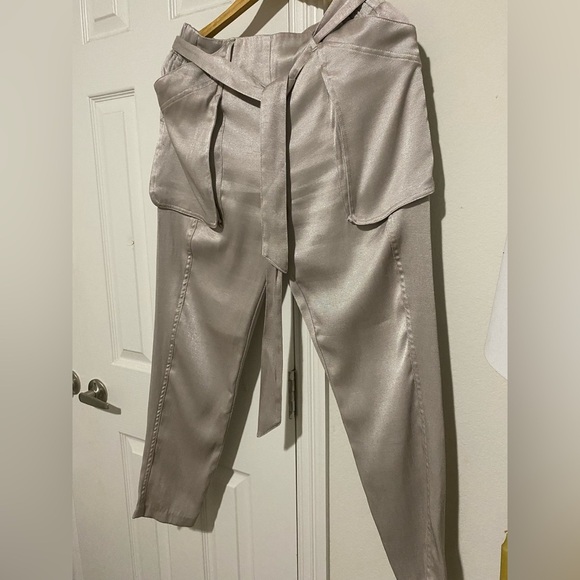 Current Air anthropologie Silver / cream Lining Pants size small - Picture 2 of 16